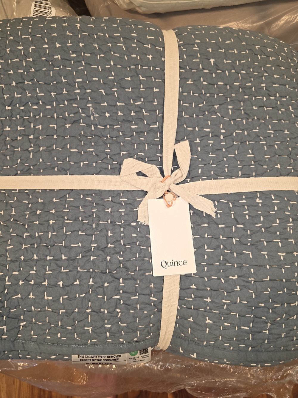 Quince European Linen Cotton Stitch Set - King/Cal-King - Ocean Blue